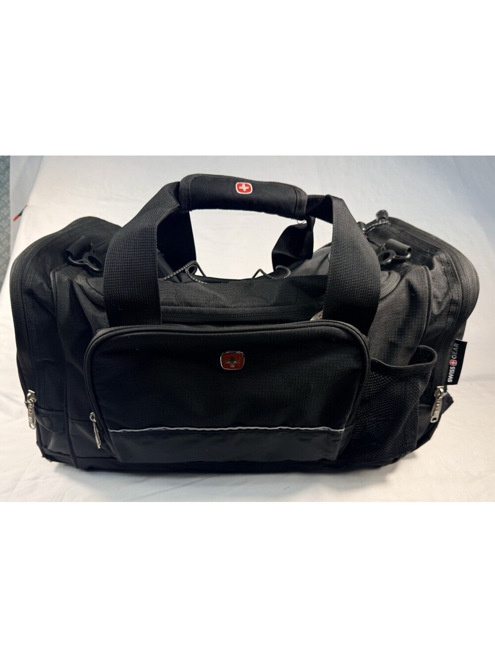 Swiss Gear by Wenger Black & Gray Zip Up Duffel Bag With Handle Only